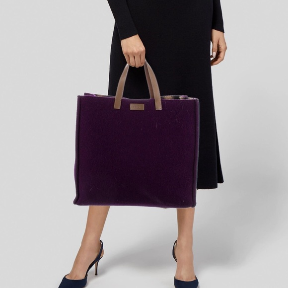 Authentic Fendi Felt Shopping Tote - Picture 3 of 6